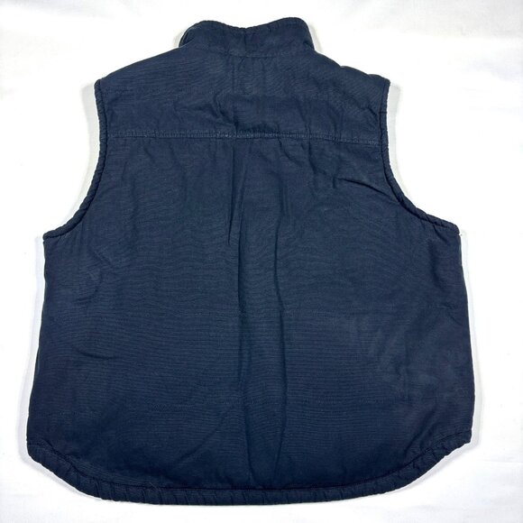 Lee Premium Select Black Canvas Sherpa-Lined Vest Winter Work Wear Mens 2XL - Picture 9 of 11